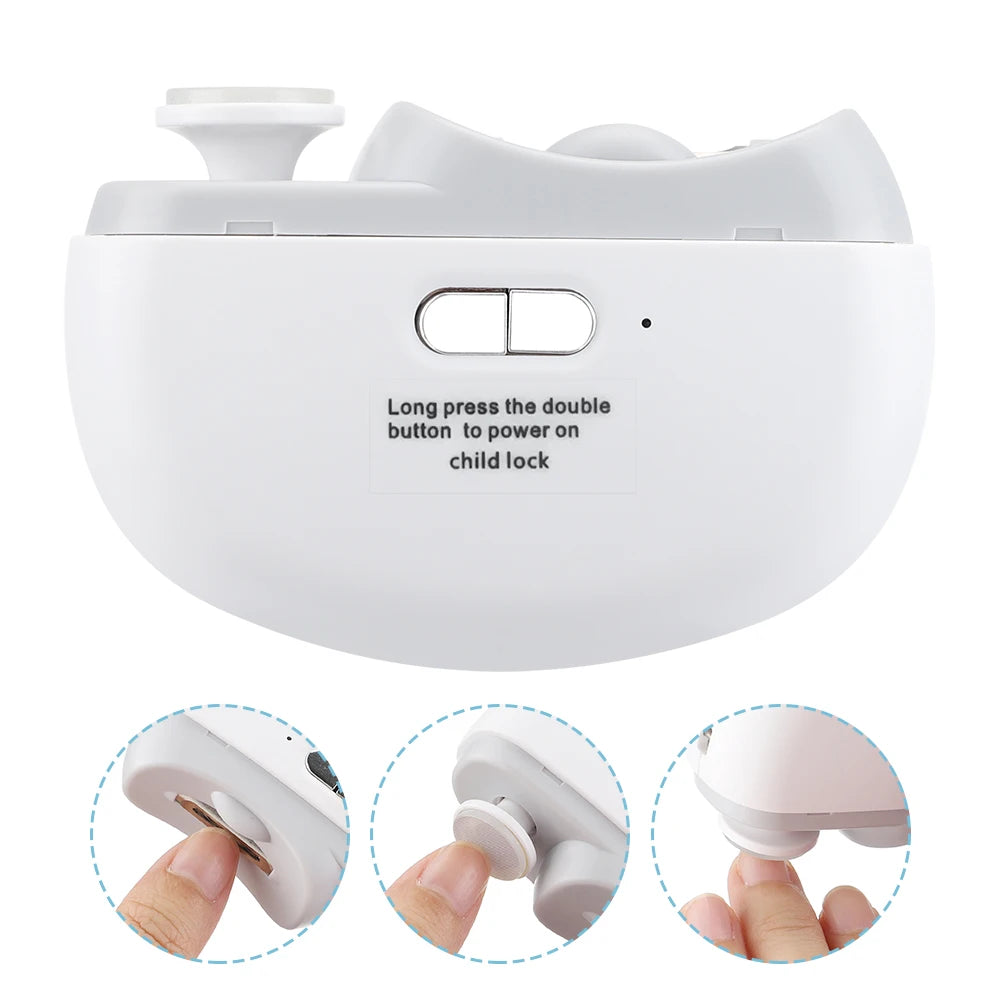 Electric Nail Clipper – Automatic Safety Trimmer with Light for All Ages