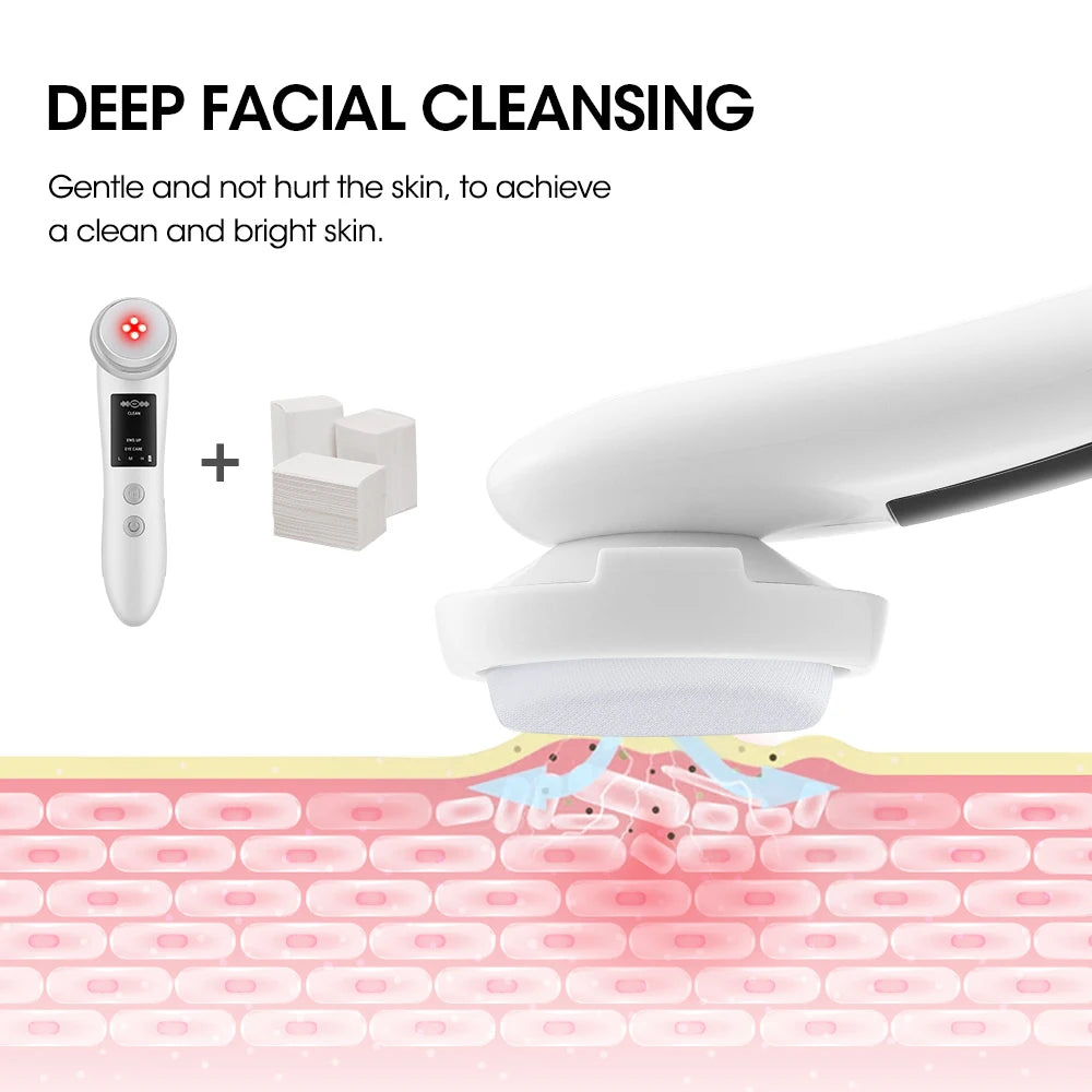 5-in-1 EMS Face Lifting Machine – Portable LED Facial Massager for Skincare & Tightening