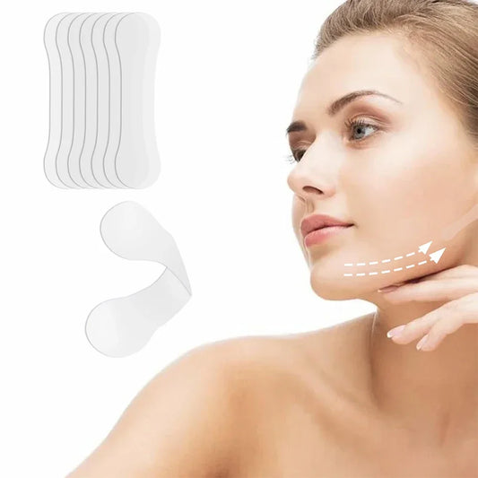 100pcs Invisible Face & Neck Lift Patches - Waterproof, Breathable, Anti-Wrinkle