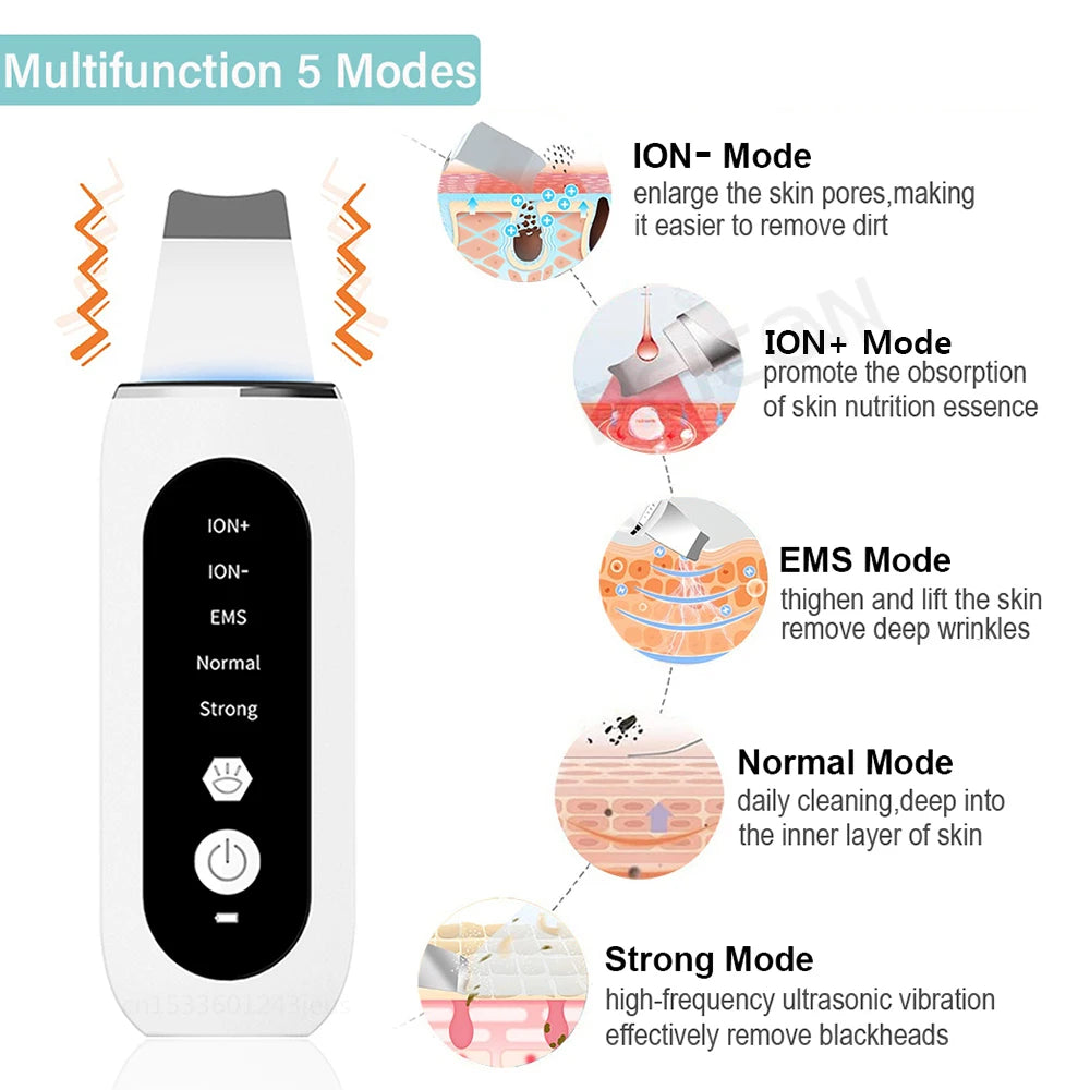 Ultrasonic Skin Scrubber & Blackhead Remover