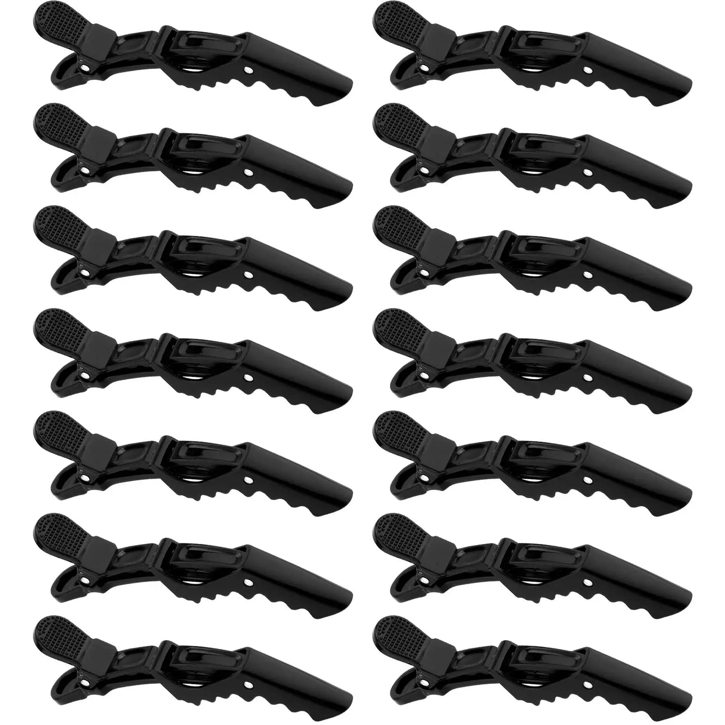 6-Pack Plastic Hair Clips – Hairdressing Clamps & Alligator Clips for Salon Styling