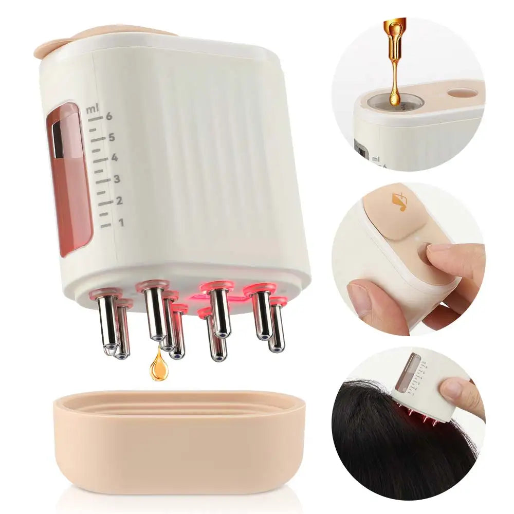 Microcurrent LED Hair Growth Massager Comb